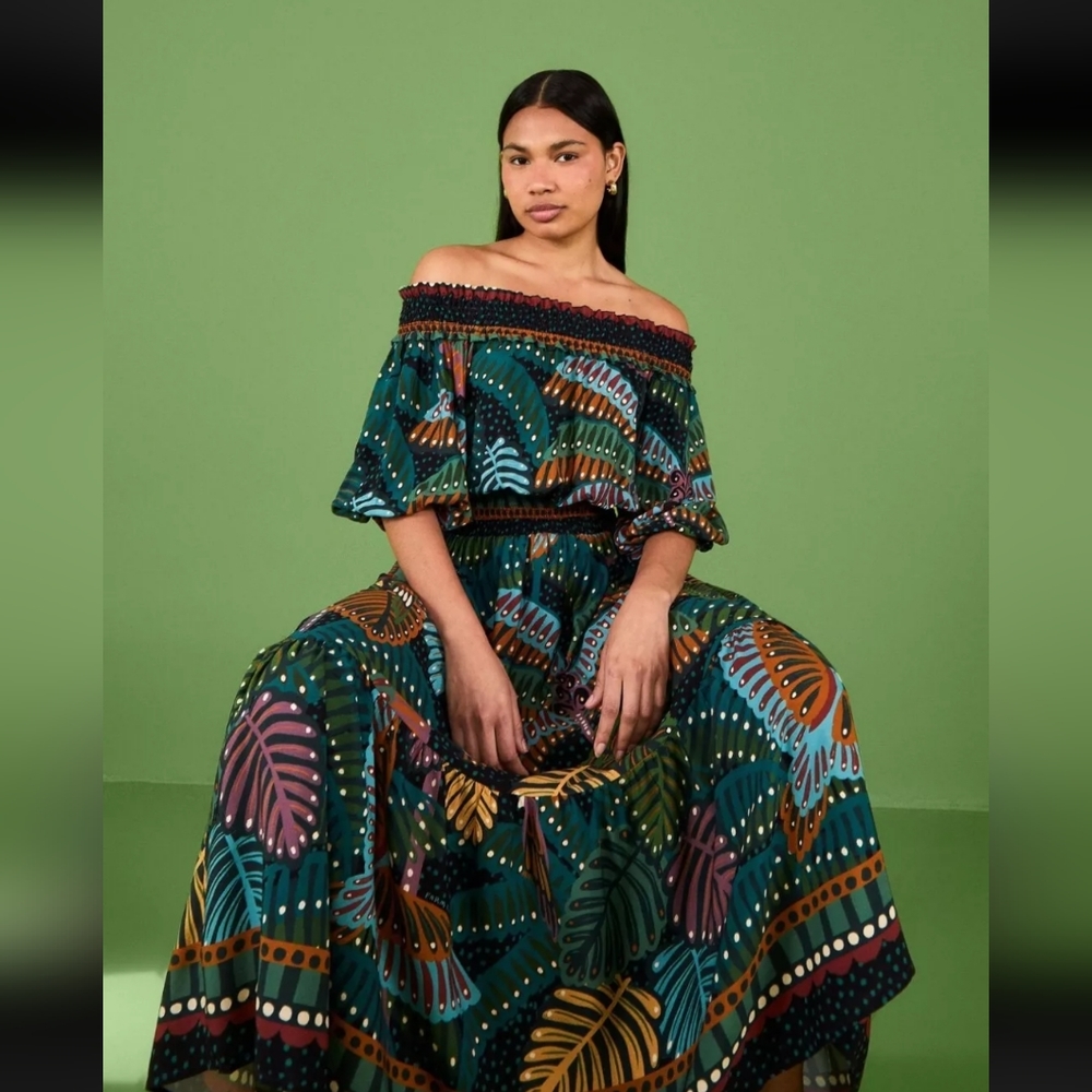 Farm Rio off the shoulder dress NWT